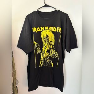 Gently used: Iron Maiden tour t shirt black and yellow Sz XL